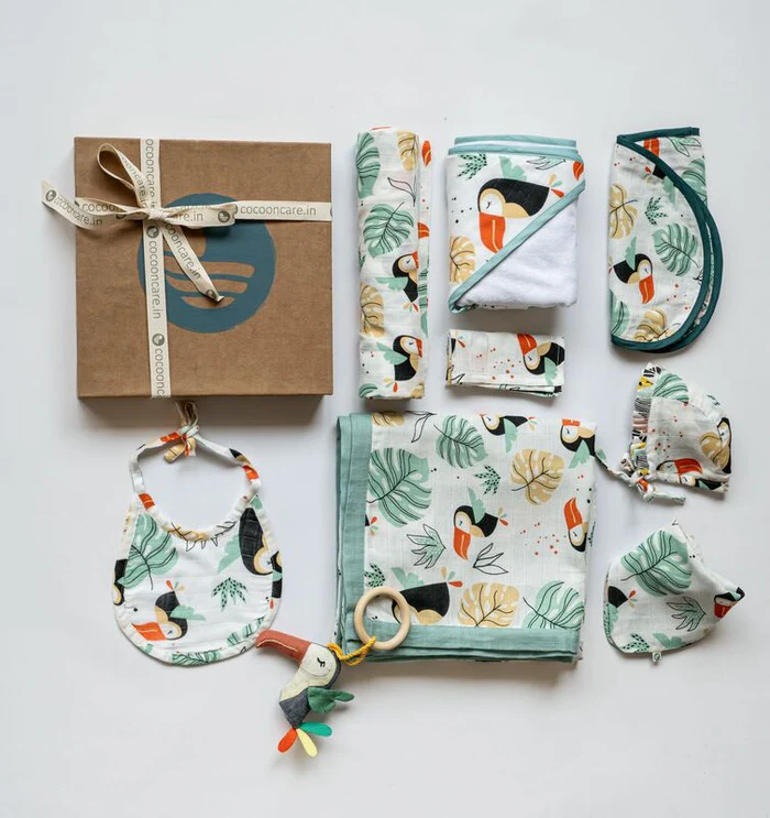 Baby in organic cotton onesie